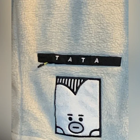 BT21 x Kolon Sport Fleece Jacket Koya RJ Shooky Mang Chimmy Tata Cooky - Picture 6 of 8